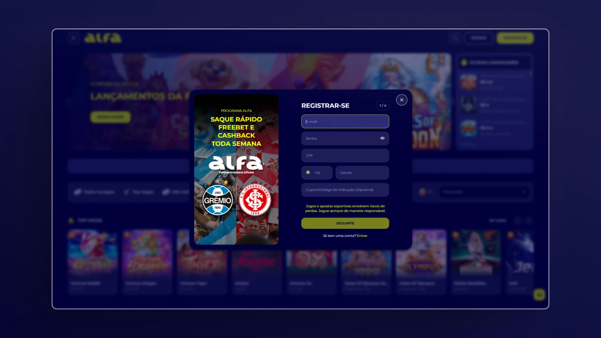 imagem registro alfa