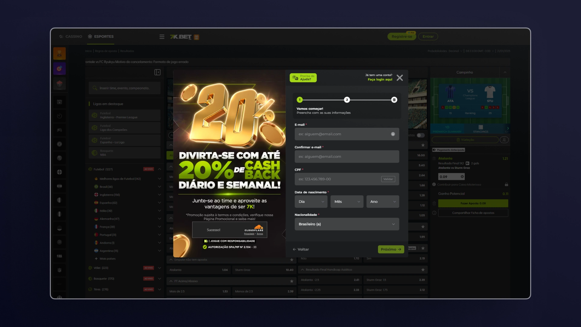 imagem screenshot cadastro bet7k