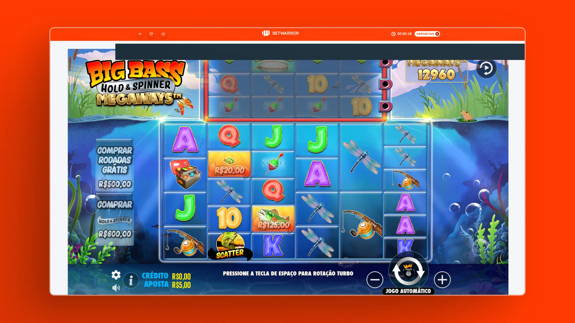 imagem slots cassino BetWarrior