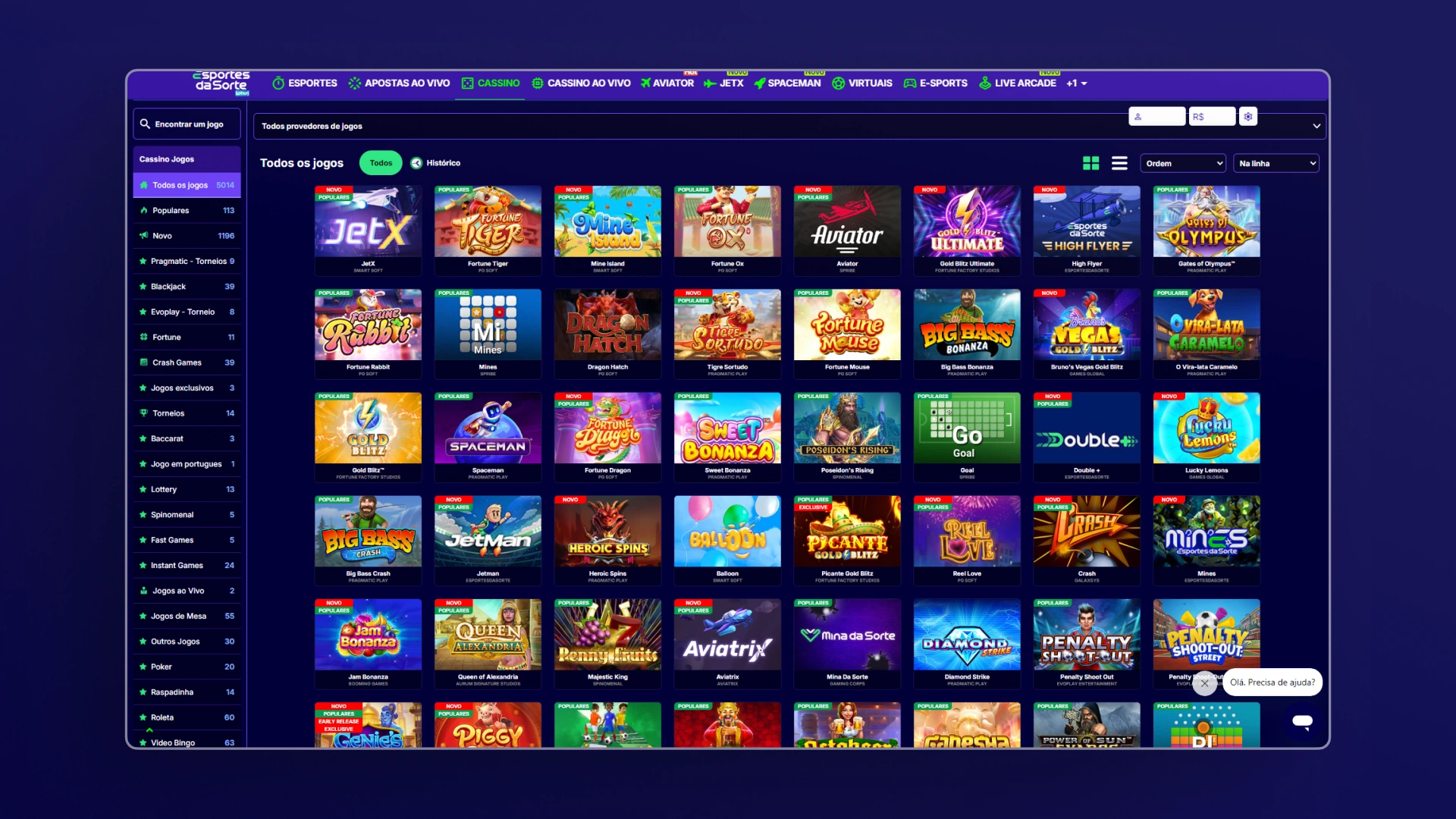 screenshot cassino esportes da sorte